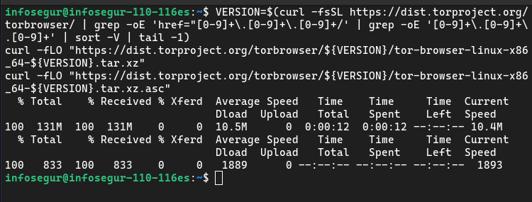 Descargar la última versión del navegador Tor en Ubuntu