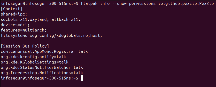 modificar los permisos de las aplicaciones Flatpak