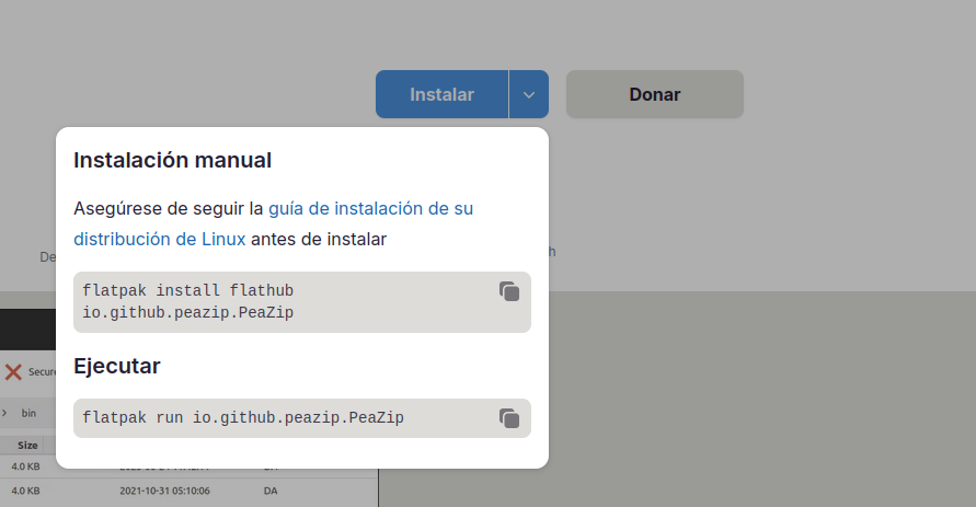instalar software desde Flatpak