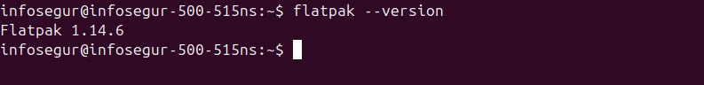 versión de Flatpak