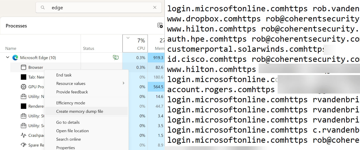 Proceso Microsoft Edge
