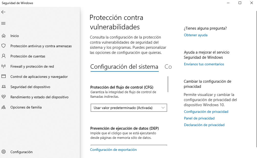 Protección contra vulnerabilidades