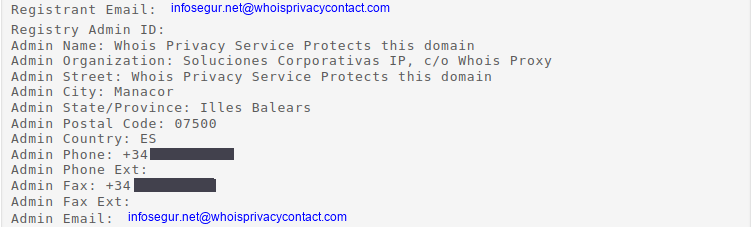 Whois Lookup infosegur.net