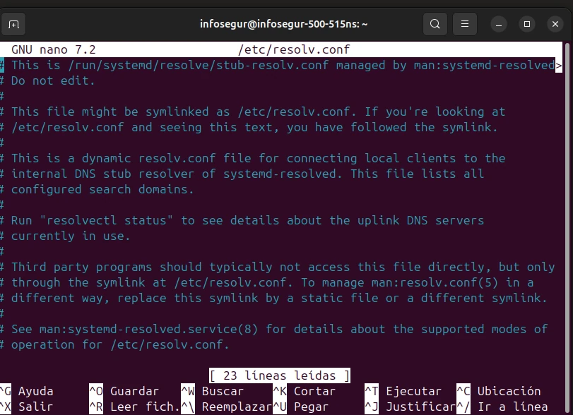 cambiar las DNS en una distribución Linux