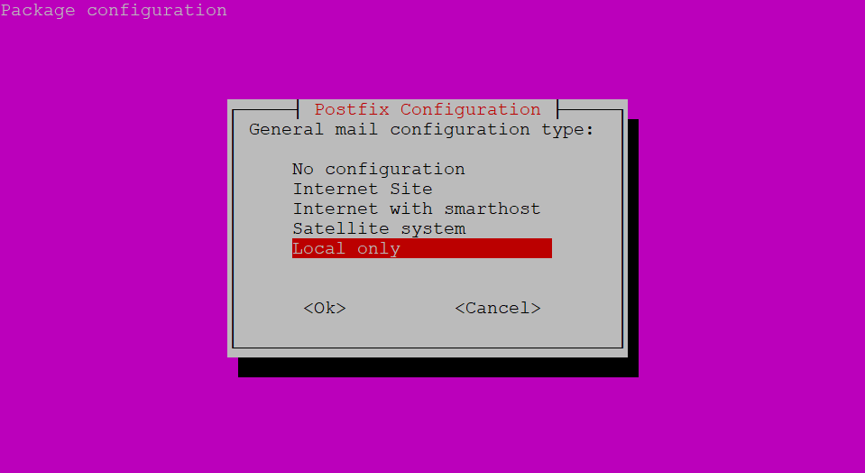 configuración correo rootkit hunter