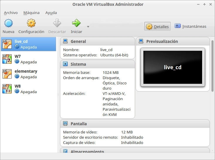 Oracle VM VirtualBox en Linux