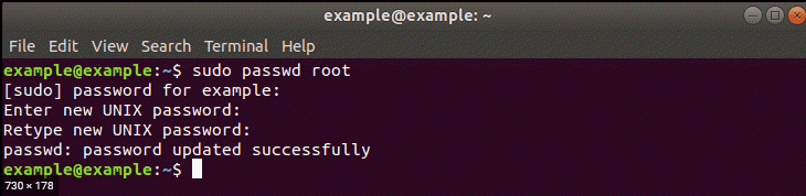 Escribir contraseña en Ubuntu