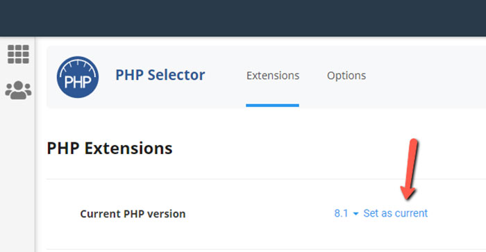 Actualizar la versión de PHP