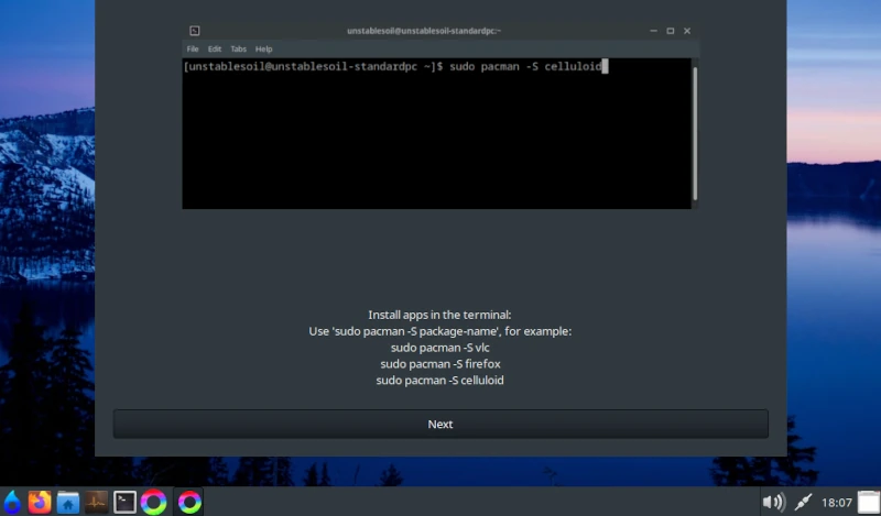 Instalar software en Omega Linux
