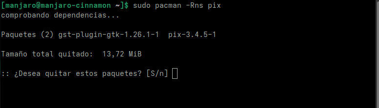 limpieza completa con pacman