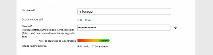 Cambiar el nombre de la red wifi