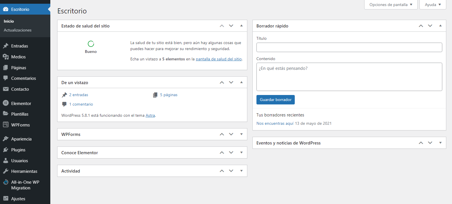 Sistema de gestión de contenidos